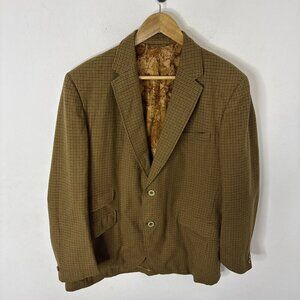 Vintage Glentex Tweed Wool Blazer 42 Houndstooth Eaton’s British Isles Jacket